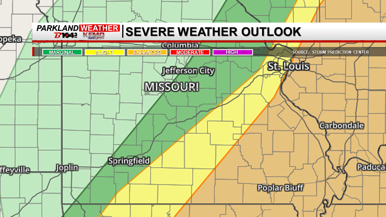 Severe Storms Expected Today: Damaging Winds, Large Hail Possible