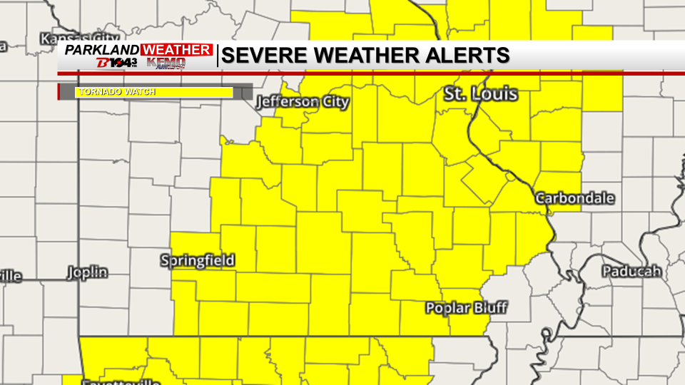 Severe Weather Likely for Friday Across the Parkland, Tornado Watch Issued