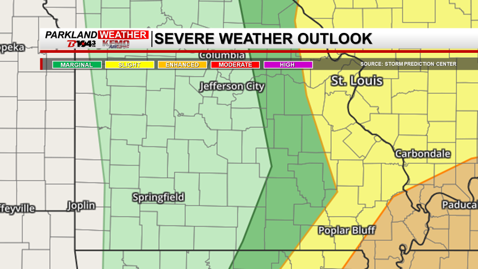 Chance for Severe Storms Today: Afternoon and Early Evening