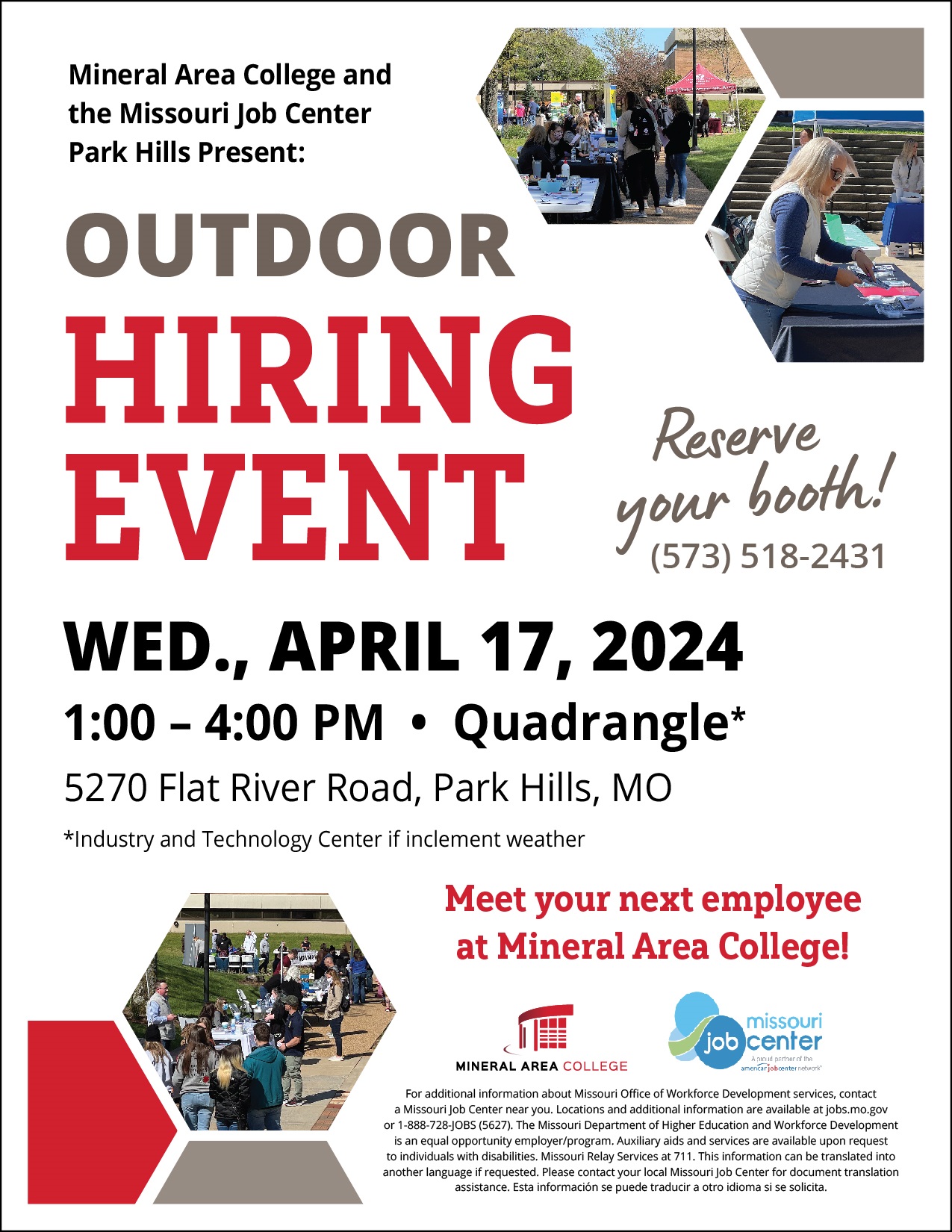 Outdoor Spring Hiring Event