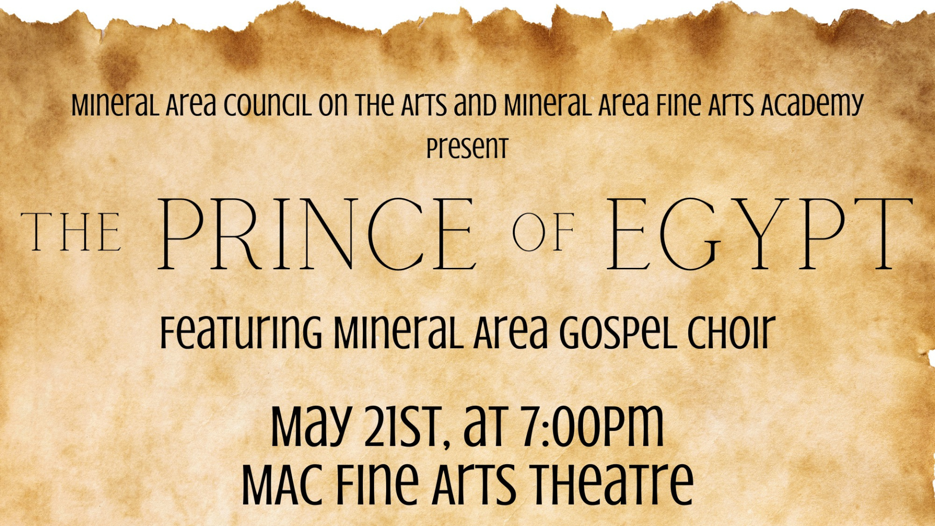 The Prince of Egypt at MAC