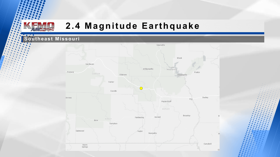 Minor Earthquake Shakes Southeast Missouri Early Tuesday Morning