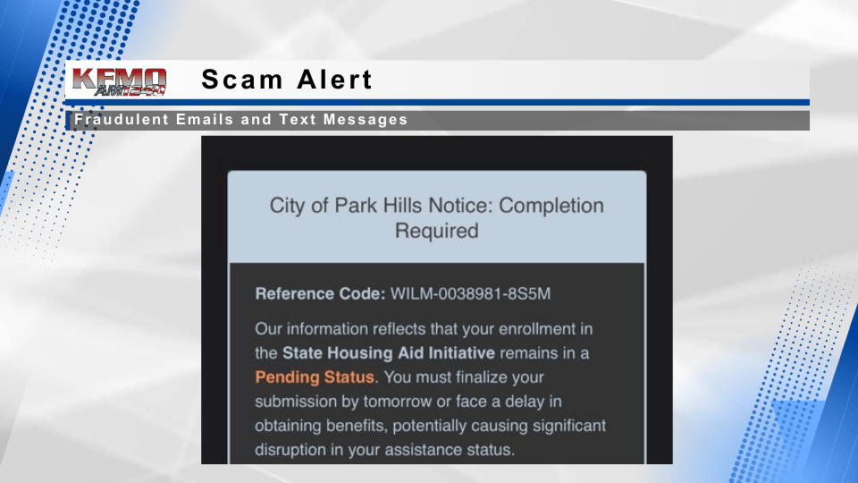 Park Hills Officials Warn Residents of Scam Messages Posing as City Clerk