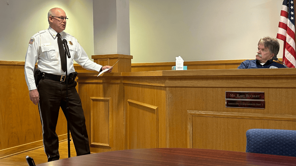 Sheriff Crites Gives Update to County Commission
