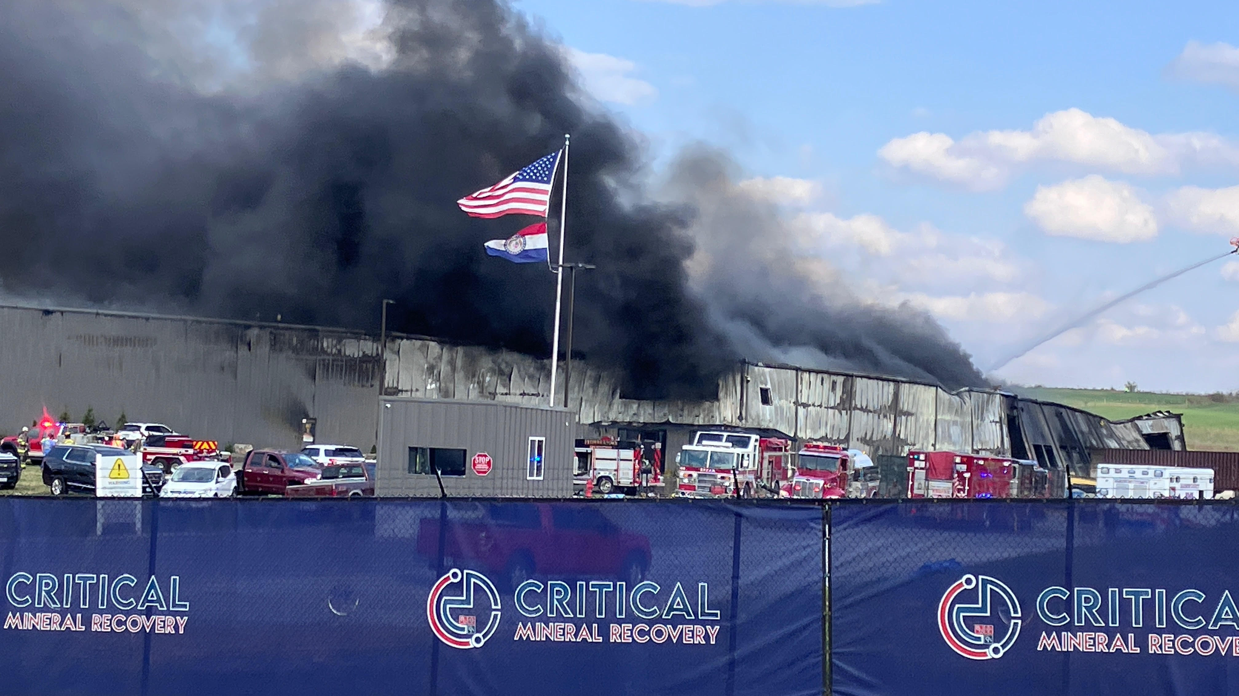 Fire at Critical Mineral Recovery Draws 25 Fire Departments From Around Region