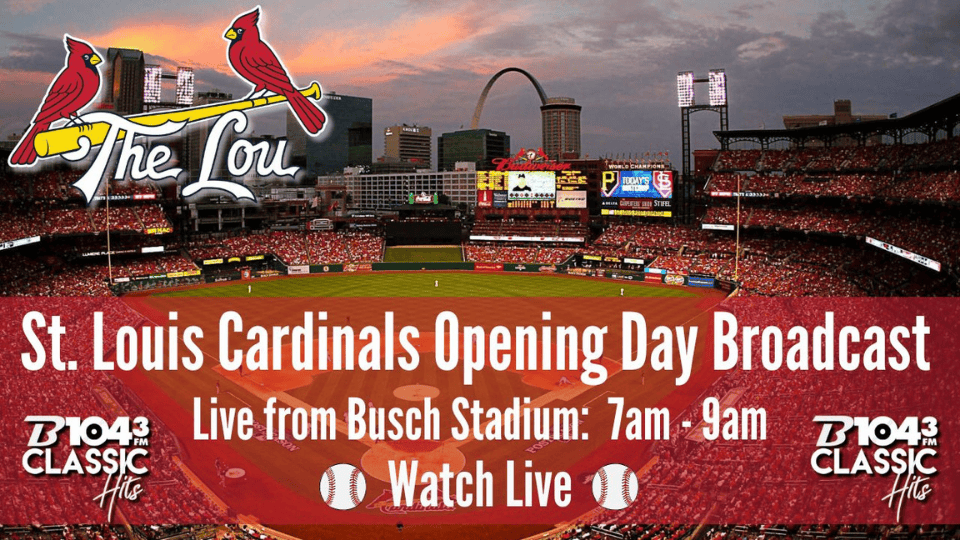 VIDEO: B104 Broadcasting LIVE from Busch Stadium